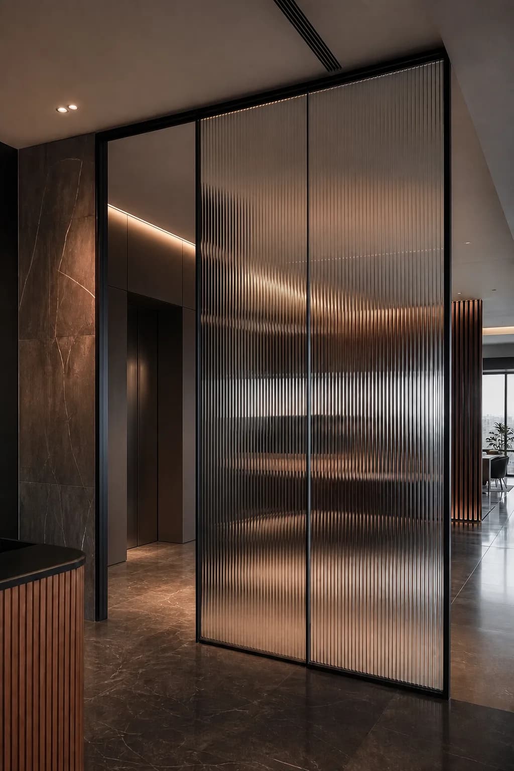 Mezzanine vitrée, ouvrage architectural sur mesure.
